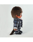 Monchhichi 格仔西裝男孩