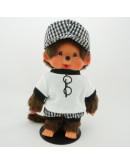 Monchhichi 方格帽子男孩
