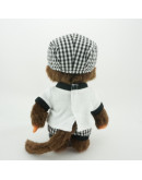 Monchhichi 方格帽子男孩