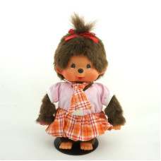 Monchhichi 橙色泡泡裙女孩