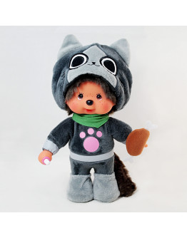 Monchhichi x Monster Hunter 灰色艾露貓