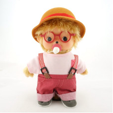 Bebichhichi 粉紅吊帶褲男孩