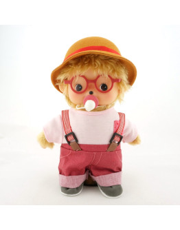 Bebichhichi 粉紅吊帶褲男孩