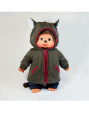Monchhichi 灰狼外套男孩 (45cm)