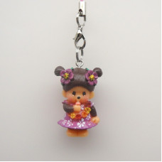 Monchhichi PVC夏威夷女孩掛件