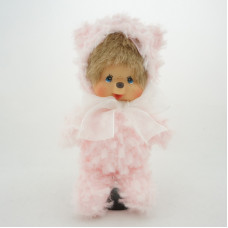 Monchhichi 粉色熊熊掛件 SS號