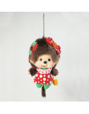 Monchhichi 大頭草莓女孩 掛件