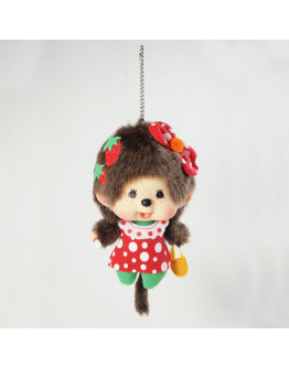 Monchhichi 大頭草莓女孩 掛件