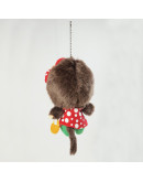 Monchhichi 大頭草莓女孩 掛件
