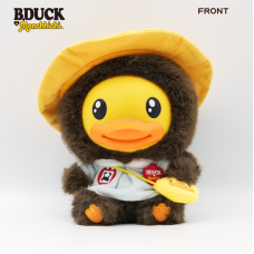 Monchhichi x B.Duck系列-坐姿塘膠毛絨