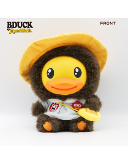 Monchhichi x B.Duck系列-坐姿塘膠毛絨