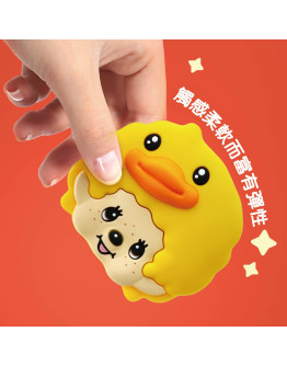 Monchhichi x B.Duck系列-矽膠鏡子（黃色款）