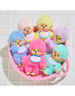 A Monchhichi 色彩系列玫紅色掛件