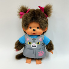 Monchhichi 動物服裝系列 貓貓女孩 S號
