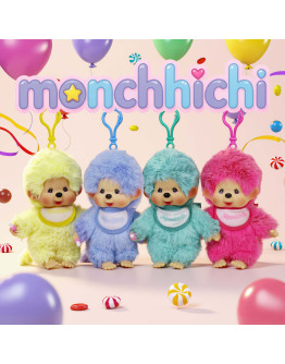 Monchhichi色彩掛件 藍色