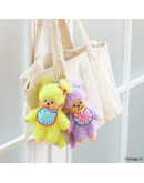 Monchhichi 棒棒糖女孩黃色掛件