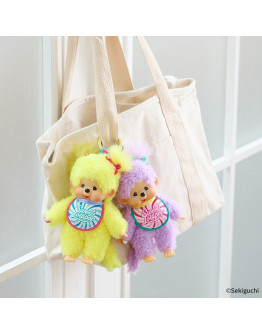 Monchhichi 棒棒糖女孩黃色掛件