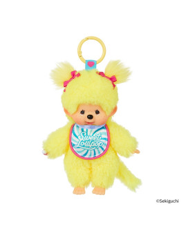 Monchhichi 棒棒糖女孩黃色掛件
