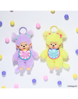 Monchhichi 棒棒糖女孩紫色掛件