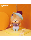 Monchhichi 大頭白色蕾絲帽子女孩 掛件