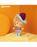 Monchhichi 大頭白色蕾絲帽子女孩 掛件