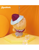 Monchhichi 大頭白色蕾絲帽子女孩 掛件