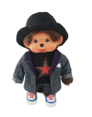 Monchhichi 黑色禮帽星星T恤男孩