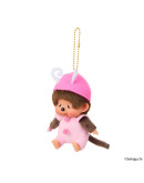 Monchhichi 粉色蝴蝶掛件