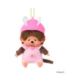 Monchhichi 粉色蝴蝶掛件