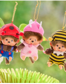 Monchhichi 粉色蝴蝶掛件