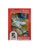 Monchhichi 花恤衫藍白帽子套裝