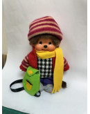 Monchhichi 黃色頸巾絨毛外套套裝