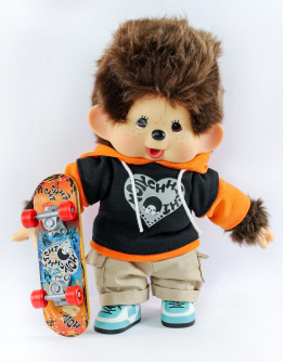 Monchhichi 滑板潮流男孩 M號