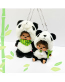 Monchhichi 熊貓掛件 坐款