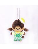 Monchhichi 鳳梨包女孩大頭掛件