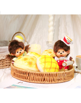 Monchhichi 鳳梨包女孩大頭掛件