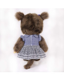 Monchhichi 時尚格紋女孩 M號