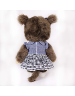 Monchhichi 時尚格紋女孩 M號