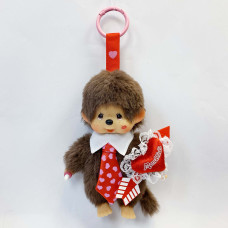 Monchhichi 心形唇印男孩掛件