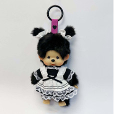 Monchhichi 連衣裙黑色女孩掛件