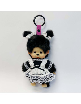 Monchhichi 連衣裙黑色女孩掛件