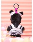 Monchhichi 連衣裙黑色女孩掛件