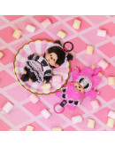 Monchhichi 連衣裙黑色女孩掛件