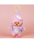 Monchhichi糖果粉色坐款女孩掛件