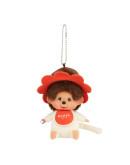 Monchhichi Monmate 復古花朵大頭掛件