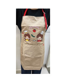 Monchhichi 卡其色斜紋圍裙