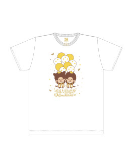 Monchhichi T恤 Let's Party白色 L號