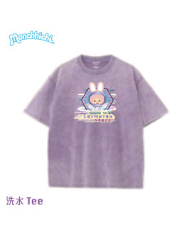 Monchhichi T恤 宇宙兔 紫色款