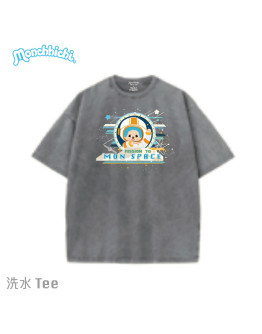 Monchhichi T恤 宇宙兔 灰色款